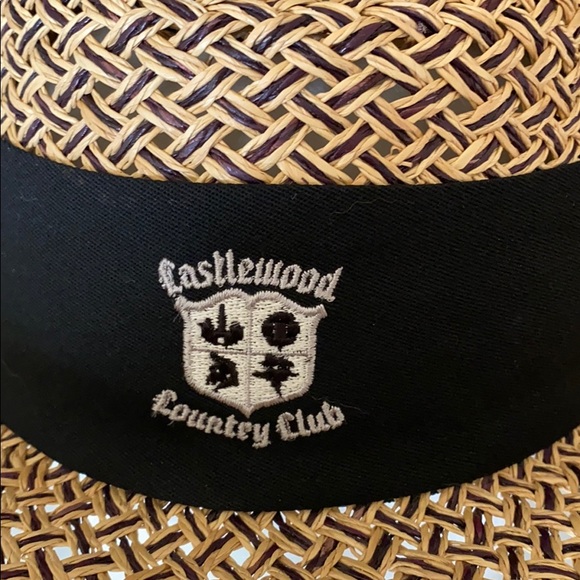 HEADWEAR CASTLEWOOD COUNTRY CLUB STRAW HAT GOLF - Picture 3 of 9